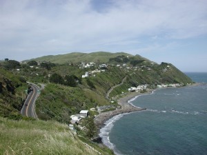Panoramic view of Pukerua Bay.