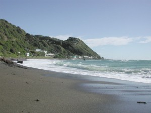 Surf_at_Pukerua_Beach_after_a_winter_storm