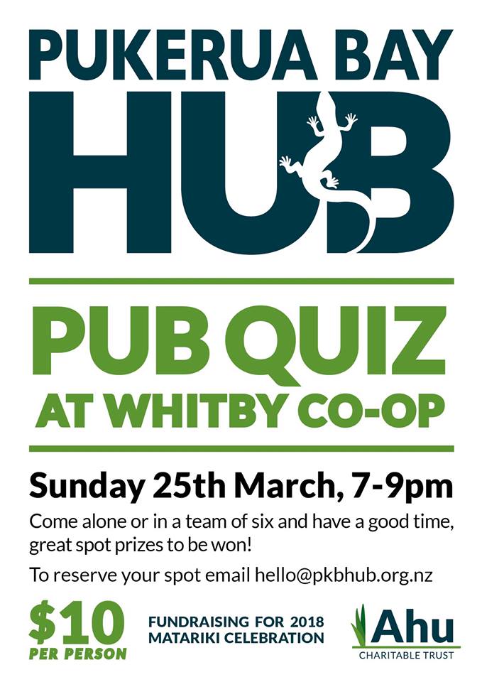 Pukerua Bay Hub Pub Quiz